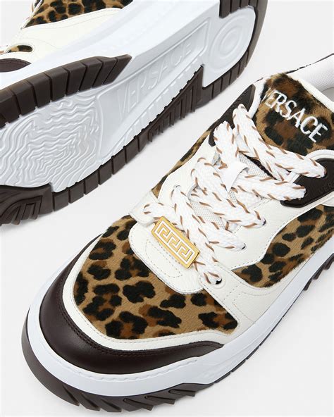 versace leopardo|Leopard Odissea Sneakers Animalier .